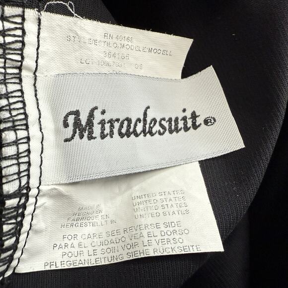 MIRACLE SUIT Slimming Tummy‎ Control Swimsuit Bathing Black One Piece Siz… - Picture 5 of 7